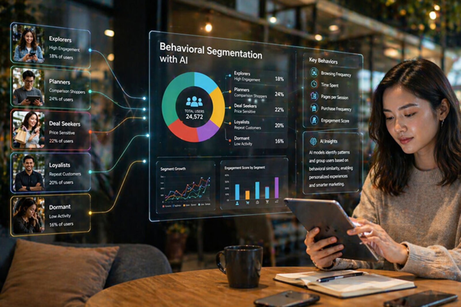 Behavioral Segmentation with AI IMG
